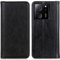 Case for Xiaomi 13T / 13T Pro, Wallet Litchi Leather, black