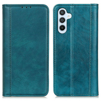 Case for Samsung Galaxy A56, Wallet Litchi Leather, green