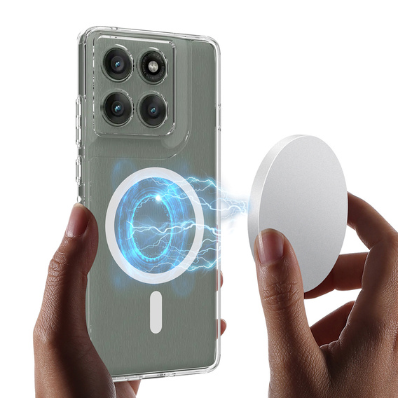 Fusion Hybrid MagSafe Case for Motorola Edge 70 5G, Transparent