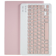 Case + keyboard Samsung Galaxy Tab S7 T870/T875 / S8, Pen Slot, pink rose gold