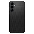 Spigen case for Samsung Galaxy A55 5G, Liquid Air, black + 9H Tempered Glass