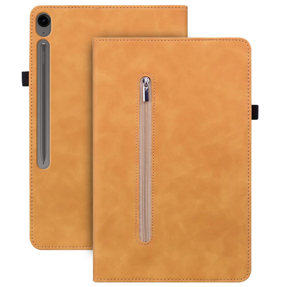 Case for Samsung Galaxy Tab S10 Lite / S10 FE / S9 FE, Wallet Pen Slot, yellow