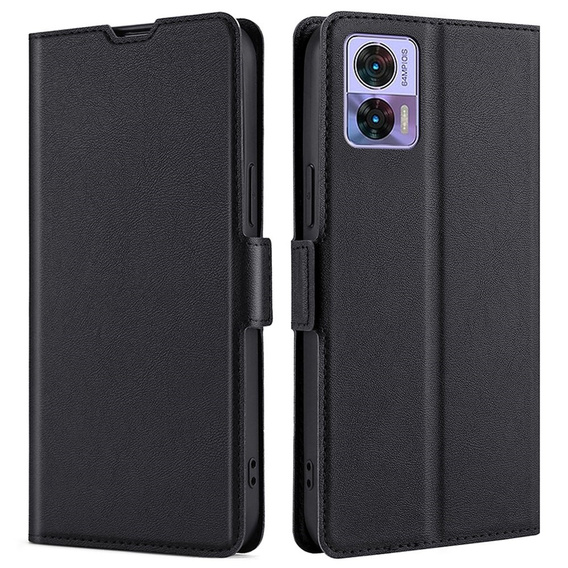 Flip case for Motorola Edge 30 Neo 5G, Wallet Thin Magnet, black