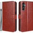Flip case for Samsung Galaxy M34, Crazy Horse Wallet, brown