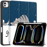 Case for iPad Pro 11 2024, Smartcase, sleeping cat