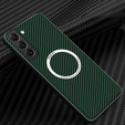 Case for Samsung Galaxy S21, Magsafe Slim Carbon, green