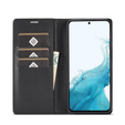 Flip case for Samsung Galaxy A55, Carbon LC.IMEEKE, black