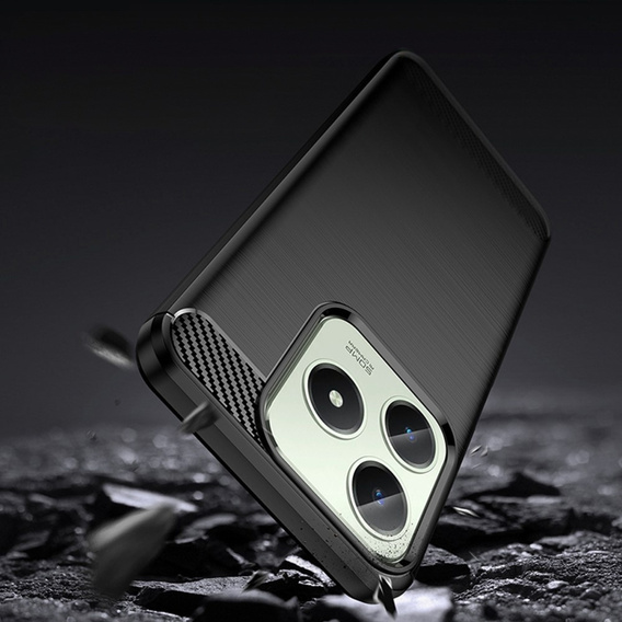 Case for Realme C63, Carbon, black
