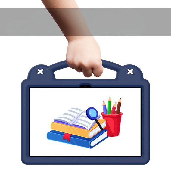 Children's case for T Tablet 5G, Cute Patterns, with stand, dark blue