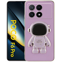 Case for Xiaomi Poco F6 Pro, Astronaut, purple