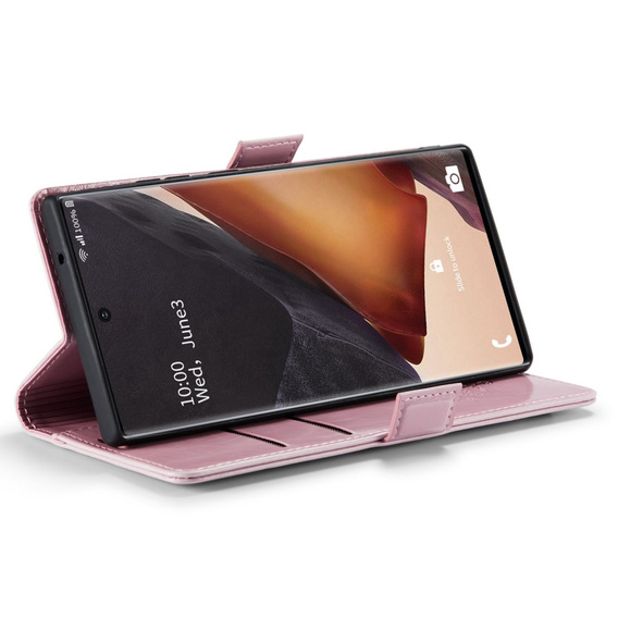 CASEME flip case for Samsung Galaxy Note 20 Ultra, Waxy Textupink, pink
