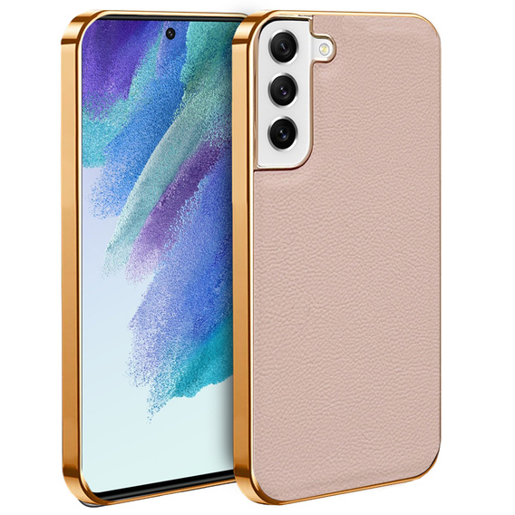 Case for Samsung Galaxy S21, Cowhide Leather, pink