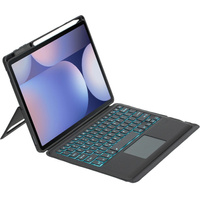 Case with illuminated bluetooth keyboard for Samsung Galaxy S9+ / S9 FE+ / S10+ Plus, black