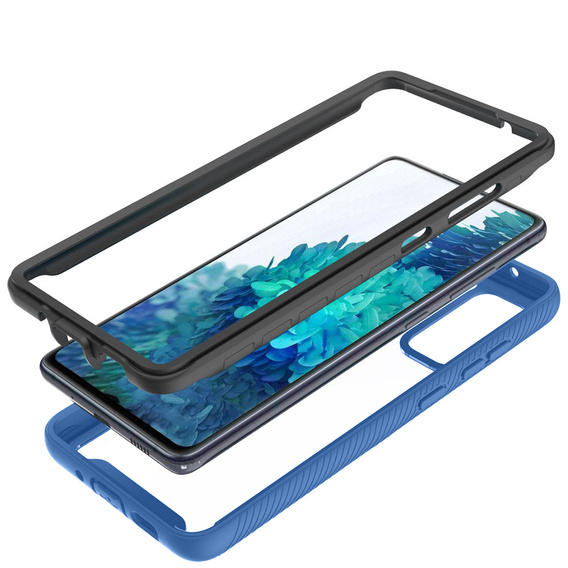 Case for Samsung Galaxy S20 FE, Shockproof, with film, dark blue