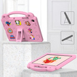 Children's case for Samsung Galaxy Tab A9+, Cute Patterns, with stand, pink