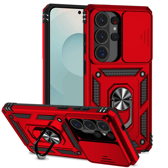Armoured case with stand and lens cover for Samsung Galaxy S26 Ultra