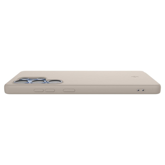 Spigen Case for Samsung Galaxy S25 Ultra, Silicone Fit Mag, gray + Tempered Glass