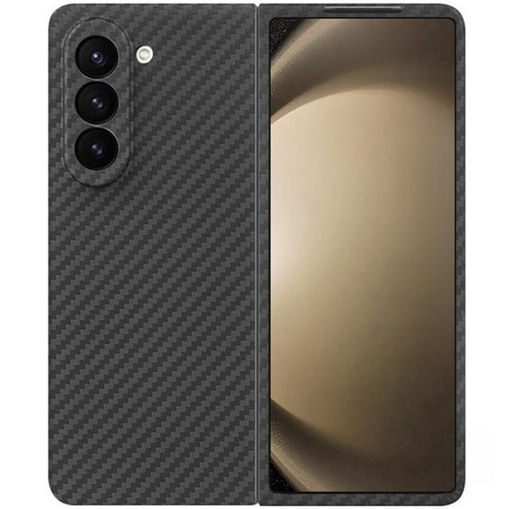 Case for Samsung Galaxy Z Fold6 5G, Aramid Fiber Cover, black