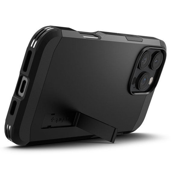 Spigen case for iPhone 16 Pro Max, Tough Armor Mag MagSafe, black + 9H Tempered Glass