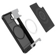 The Spigen Case for Samsung Galaxy S25+ Plus, Core Armor MagSafe, black + 9H Tempered Glass