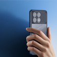 DuxDucis case for Xiaomi Poco F6 Pro, Aimo case, transparent / black