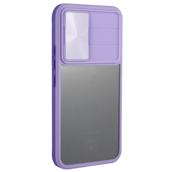Case for Samsung Galaxy S23 FE, Slide Camera, purple