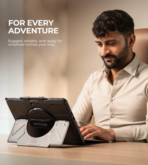 Dexnor 360° case with strap and stylus holder for Microsoft Surface Pro 11/10/9