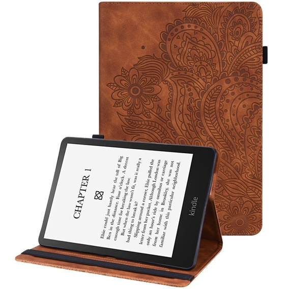 Flap case for Amazon Kindle Paperwhite 5 (2021), flower, blue