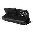 Crossbody Leather Wallet flip case for Oppo Reno 13 Pro 5G, black