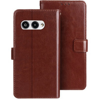 Flip case for T Phone 3 5G, Crazy Horse Wallet, brown