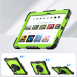 Armored Case for Lenovo Tab M11, protective 360 with stylus slot, green