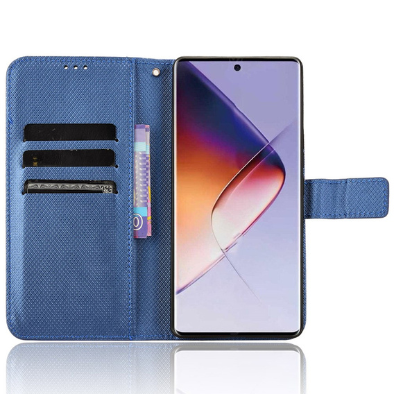 Flip case for Infinix Note 40 Pro, Wallet Smart Magnet, blue