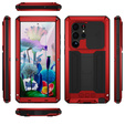 Armored case for Samsung Galaxy S23 Ultra, R-JUST CamShield Slide, red