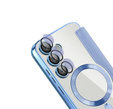 Flip case for Samsung Galaxy S25 FE, RFID Wallet MagSafe CamShield, blue