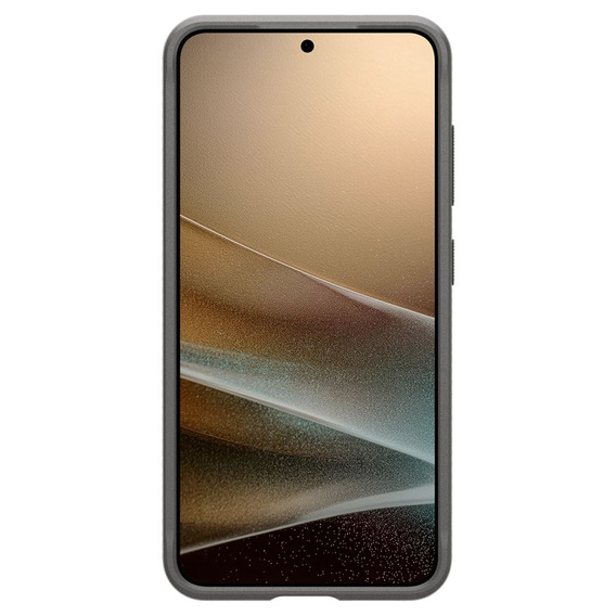 Spigen case for Samsung Galaxy S25, Rugged Armor MagSafe, grey + Tempered Glass 9H