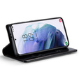 CASEME flip case for Samsung Galaxy S21, Waxy Textublack, black