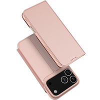 Dux Ducis case for iPhone 17 Pro, Skin Pro, with flap, with card slot, pink