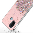 Case for Oppo A53 2020, Glittery, pink