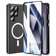 Magnetic Dual Glass MagSafe case for Samsung Galaxy S25 Ultra, black