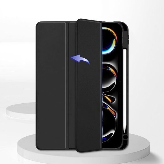 Case for Apple iPad Pro 13" 7 gen. 2024 (A2925, Smartcase Hybrid, with stylus space, black