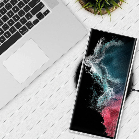 Case for Samsung Galaxy S22 Ultra, MagSafe Hybrid, silver