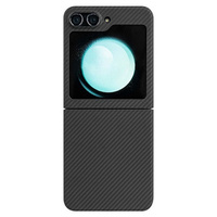 Case for Samsung Galaxy Z Flip7 FE / Z Flip6, Aramid Fiber Cover, black