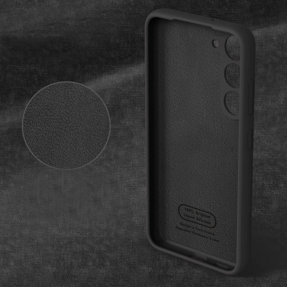 Case for Samsung Galaxy S23 Plus, Silicone Lite, black