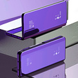 Case for Samsung Galaxy Z Fold3 5G, Clear View, purple