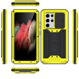 Case for Samsung Galaxy S21 Ultra, R-JUST CamShield Slide, armoured, yellow / black