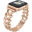 Bracelet for Apple Watch 1/2/3/4/5/6/7/8/SE 38/40/41MM, Pink rose gold