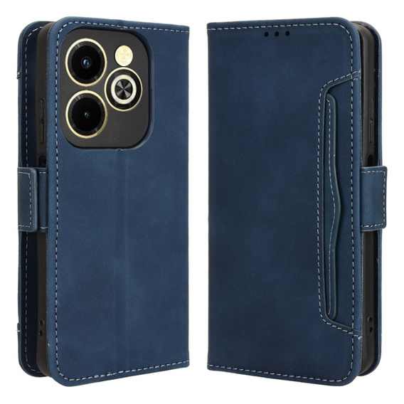Flip case for Infinix Hot 40i, Card Slot, dark blue