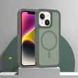 Case with frame for iPhone 13/14, for MagSafe, green