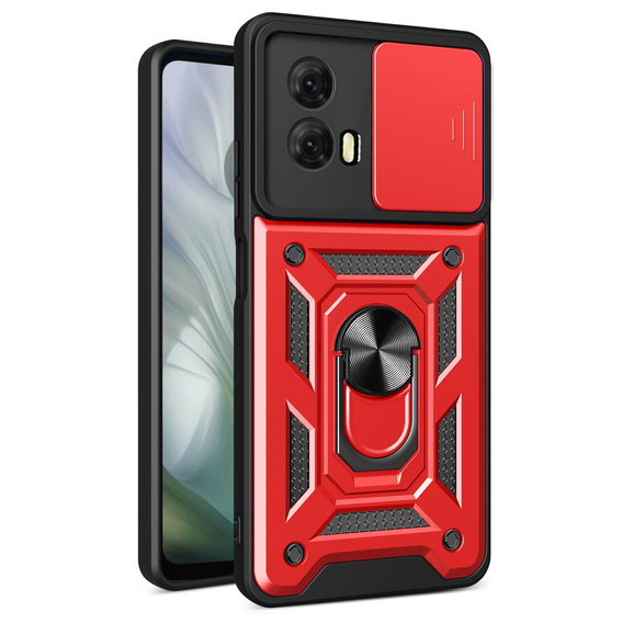 Case for Motorola Moto E14, CamShield Slide, red
