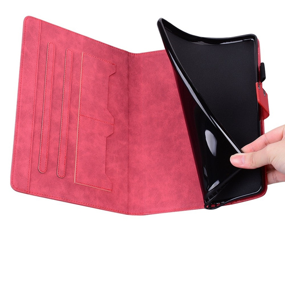 Case for Lenovo Tab M10 Plus 10.6 Gen 3, with flap, animal, red